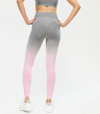 Grey and pink ombre leggings sale