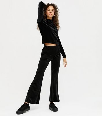 black flare pants petite