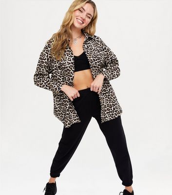 Leopard clearance print shacket