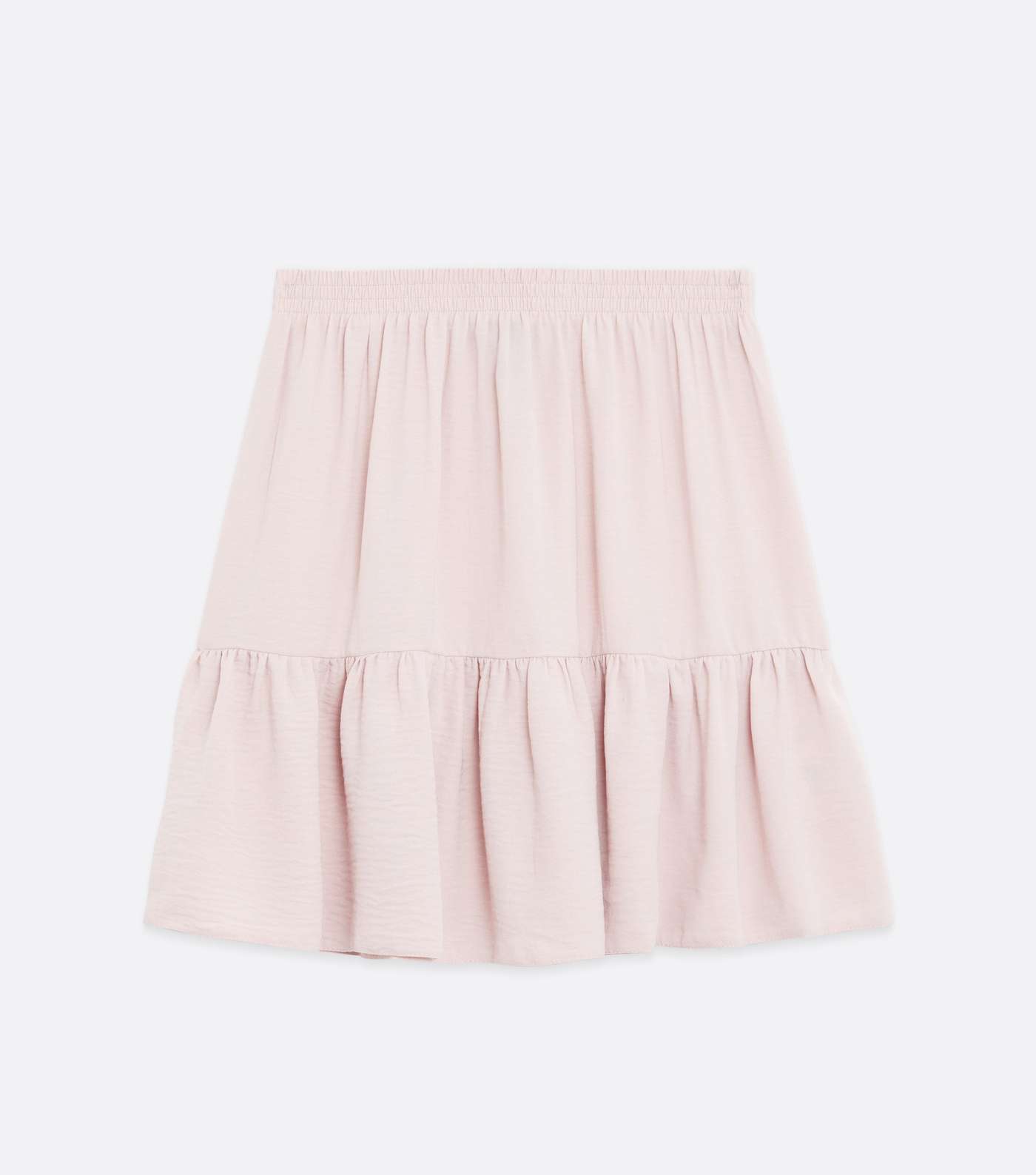 Pale Pink Herringbone Peplum Skirt Image 5