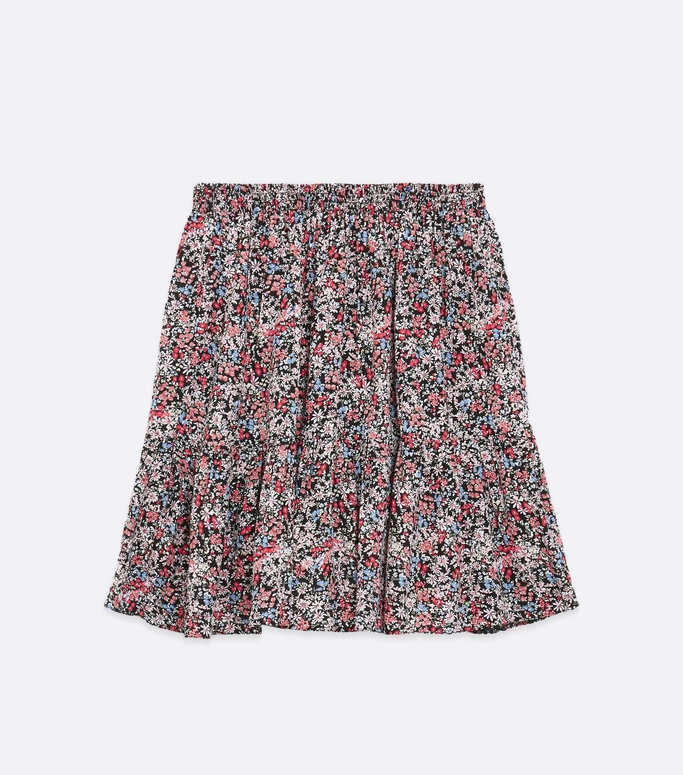 Black Floral Peplum Mini Skirt  Image 5
