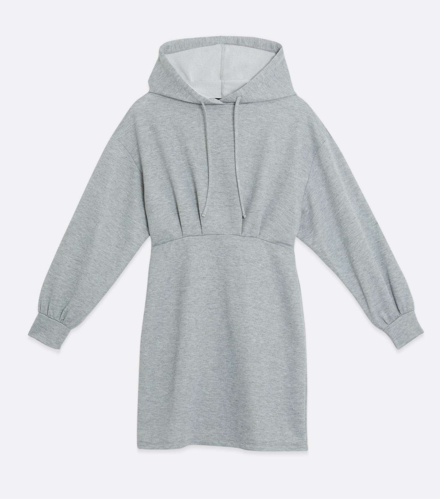 Grey Jersey Fitted Hoodie Dress  Image 5