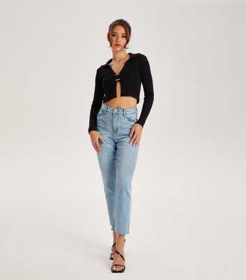 Urban Bliss Pale Blue Straight Leg Jeans