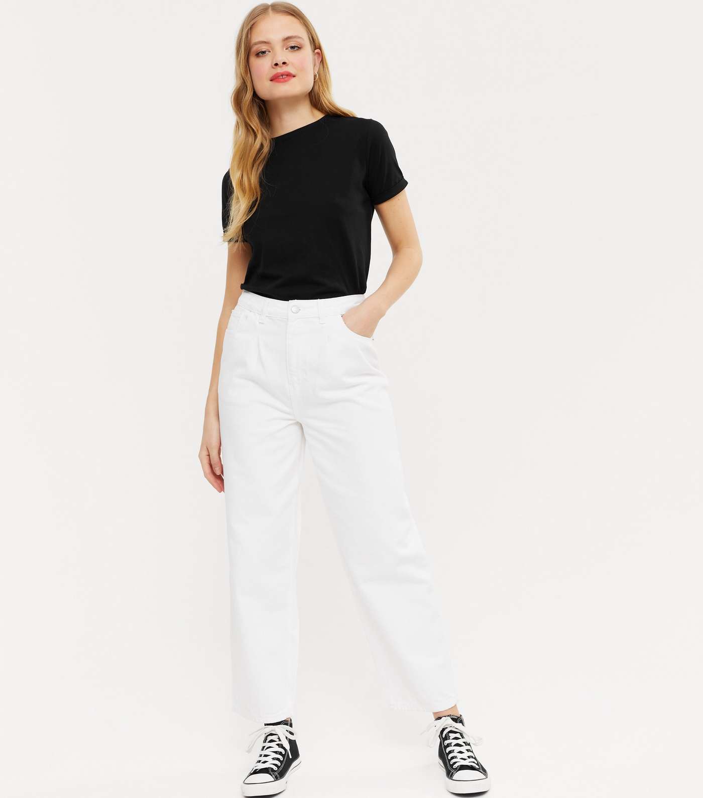 Urban Bliss White 90s Baggy Fit Jeans