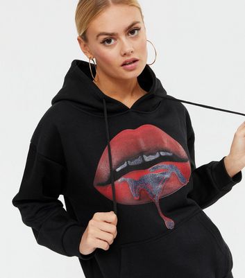 New look lips sweatshirt sale