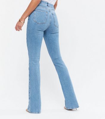 light blue flare jeans womens