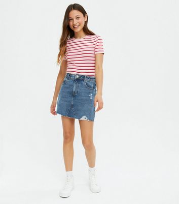 New look hot sale girls denim skirt