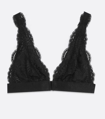 black lace bralette