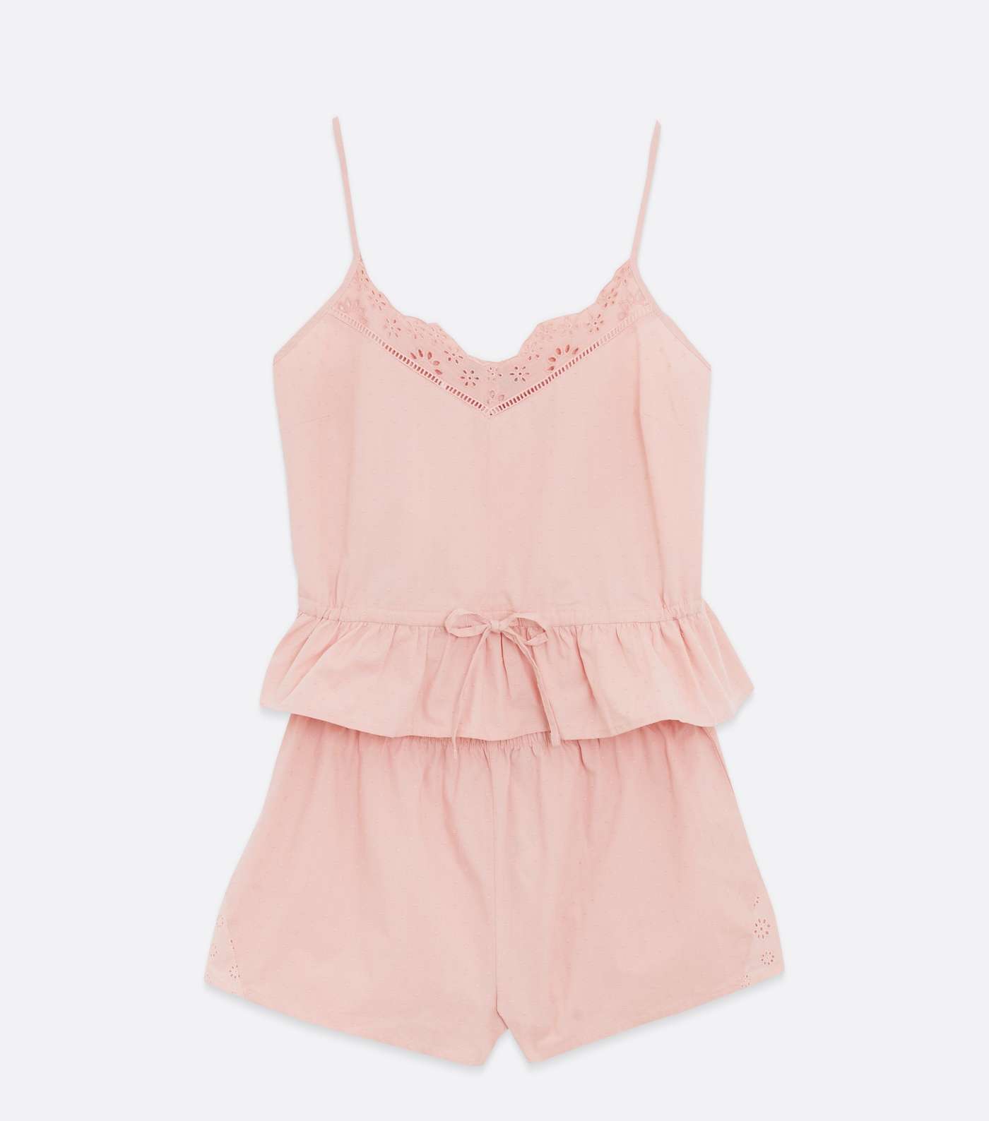 Pink Peplum Cami and Short Pyjama Set Image 5