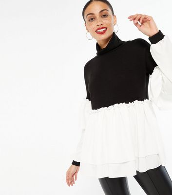 Cameo Rose Black Double Frill 2 in 1 