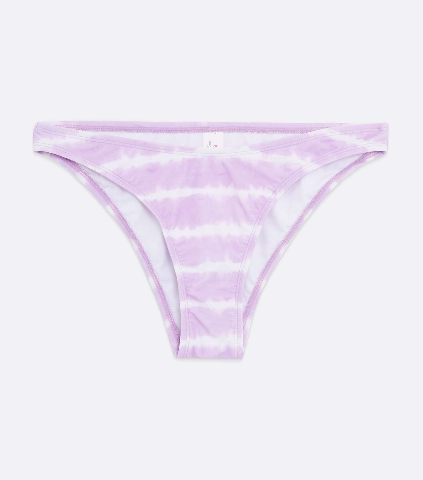 Lilac Tie Dye High Leg Bikini Bottoms Image 5