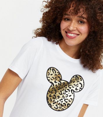 minnie mouse leopard print shirt