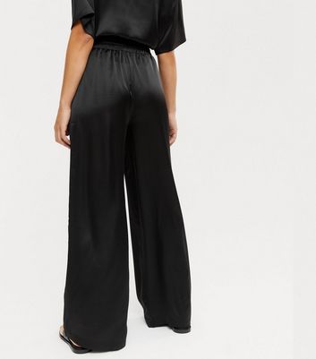 راتب تصور استخراج black satin trousers 