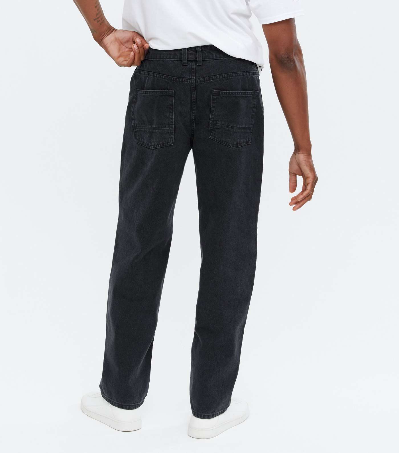 Black Baggy Fit Jeans Image 4