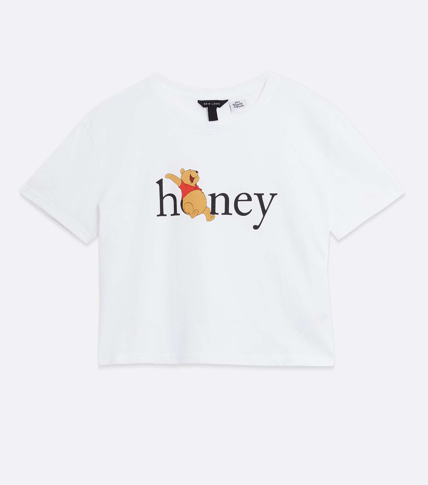 White Disney Winnie the Pooh Honey Logo T-Shirt Image 5
