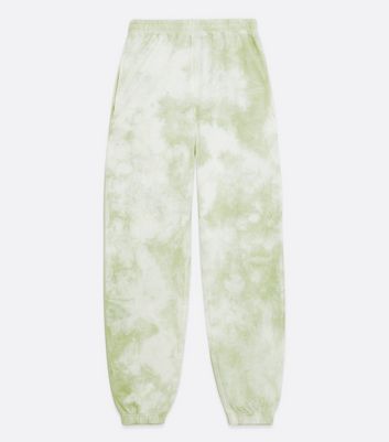 tie dye green joggers