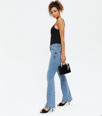 Blue Low Rise Flared Brooke Jeans | New Look