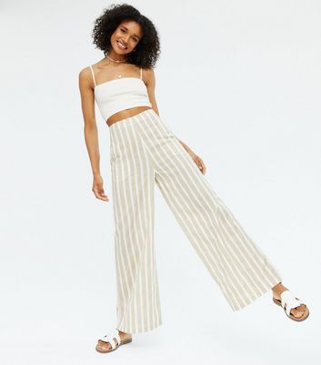 Cheap new look wide trousers big sale  OFF 63