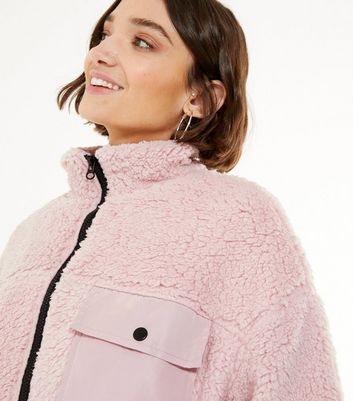 Wednesday'S Girl Pink Teddy Fleece | New Look