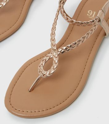 Girls rose gold sandals deals