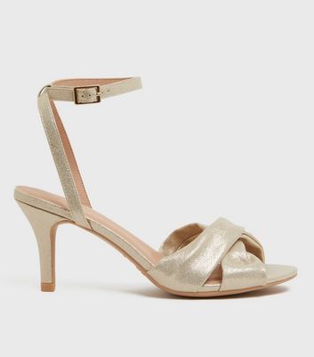 Gold knot online sandals