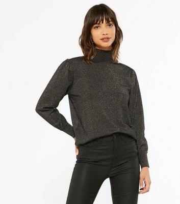 grey glitter jumper