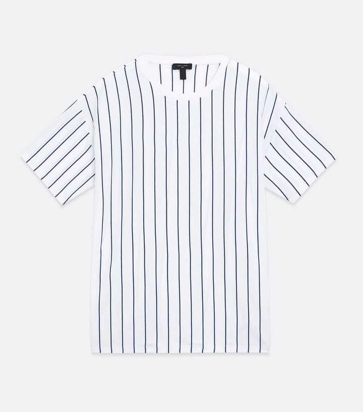 Vertical-stripe night shirt