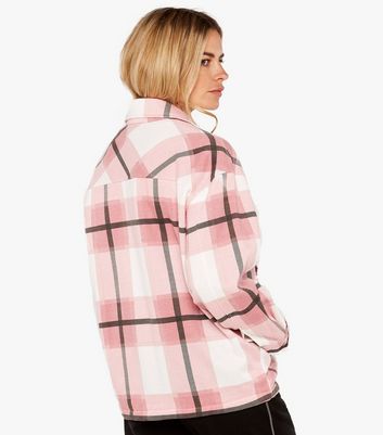 pink shacket new look