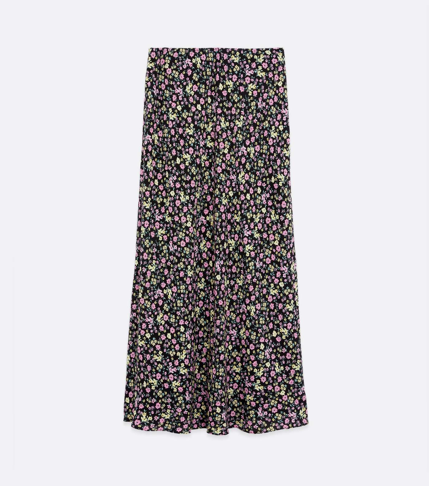 Black Ditsy Floral Midi Skirt  Image 5