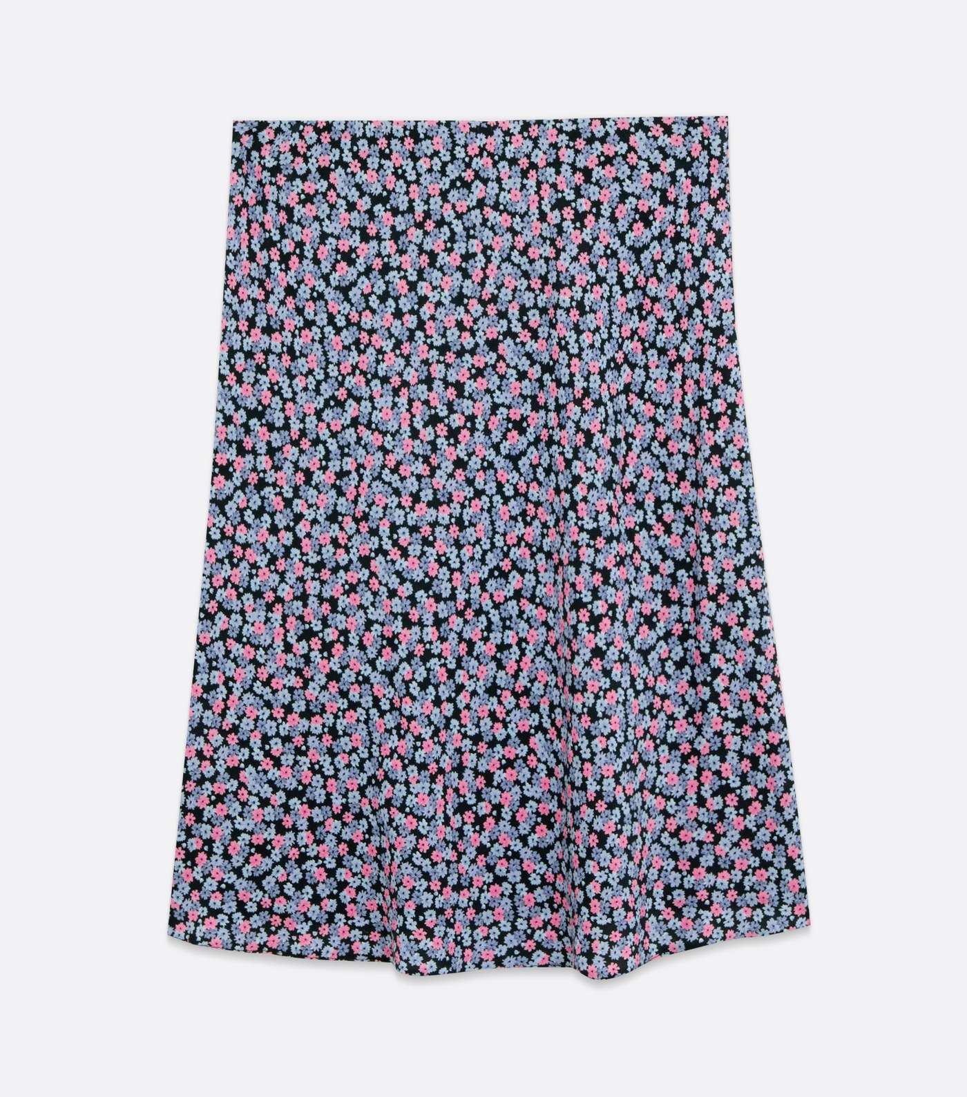 Blue Ditsy Floral A Line Mini Skirt  Image 5