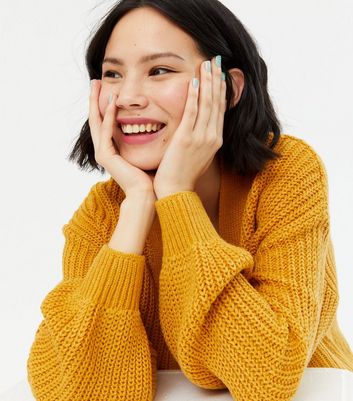 Mustard yellow long outlet sweater