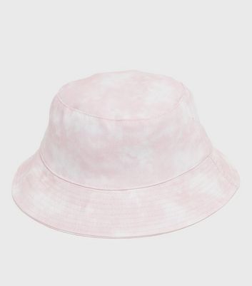 Pale Pink Tie Dye Bucket Hat | New Look