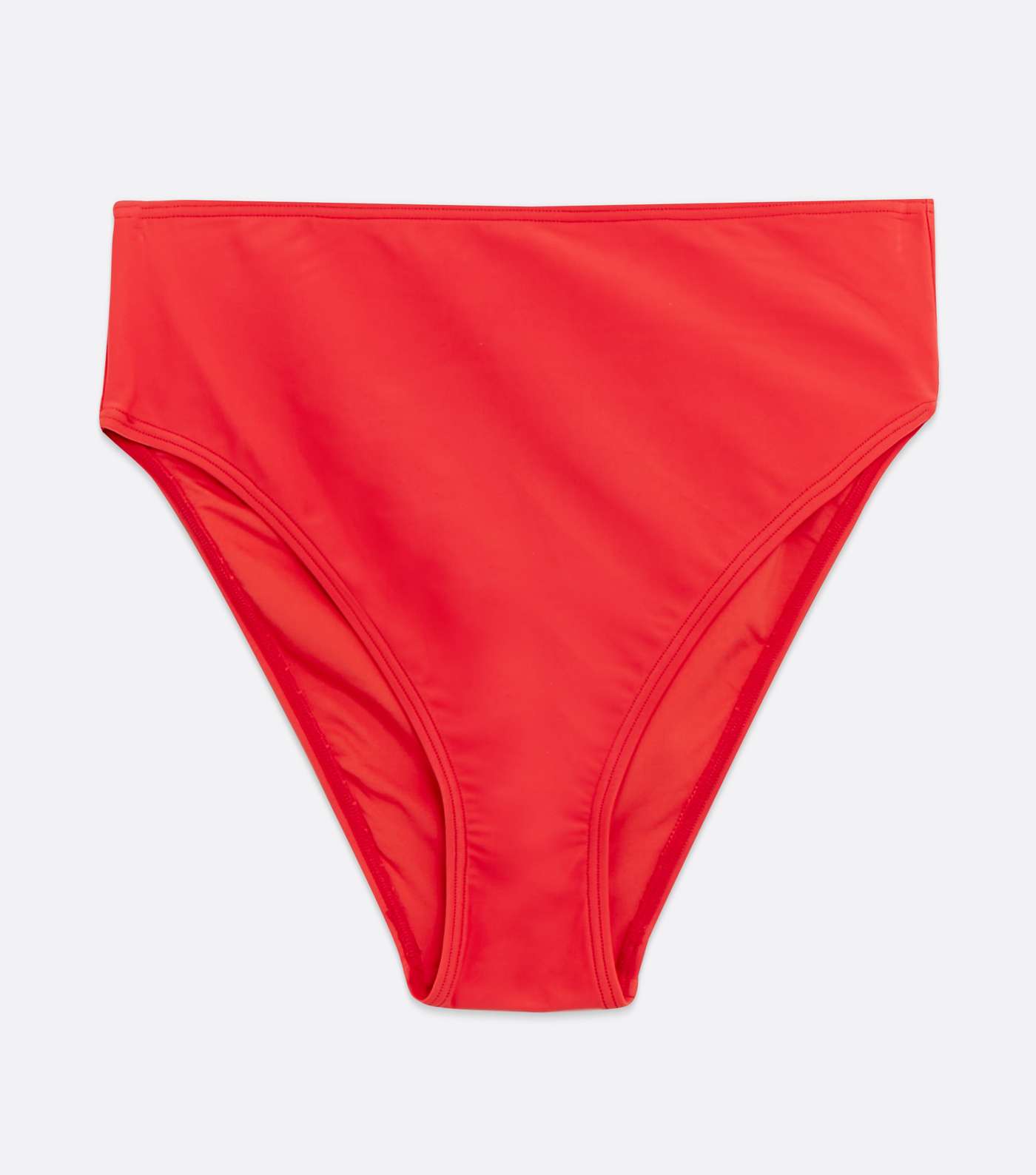 Red High Waist High Leg Bikini Bottoms Image 5