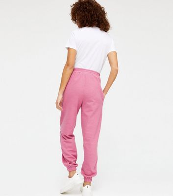 bright pink joggers