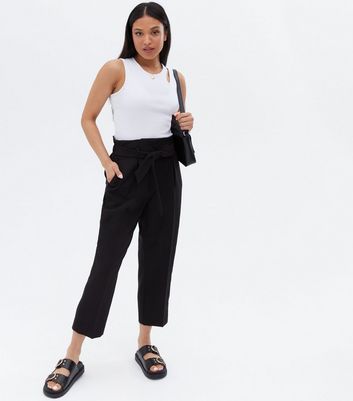 Petite Black Short Leg Elasticated Tie 
