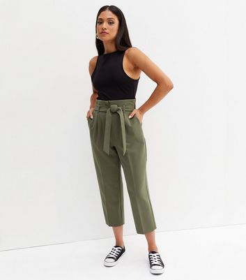 New look 2024 tie waist trousers