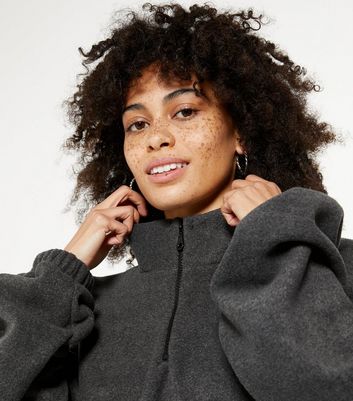fleece crop jumper