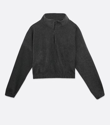 fleece crop jumper