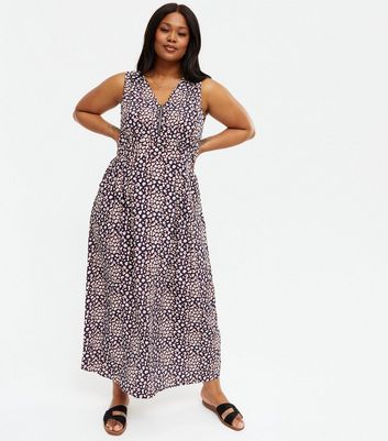 New look leopard print best sale maxi dress