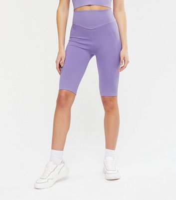 light purple biker shorts