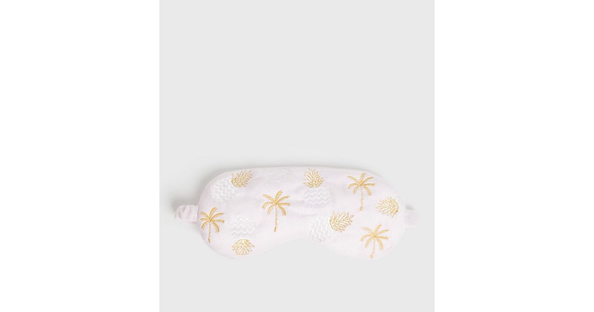 Pink Pineapple Eye Mask New Look