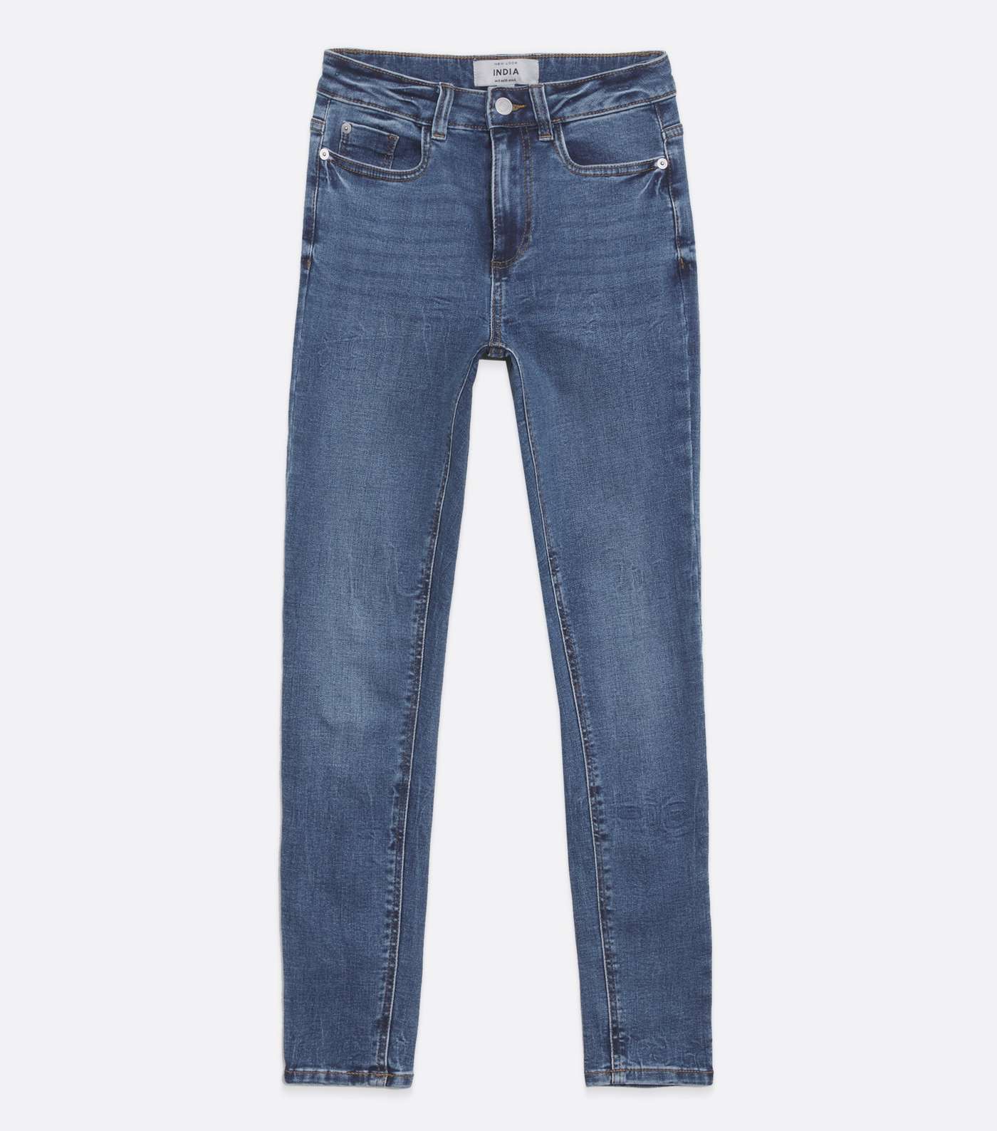Blue Mid Rise India Super Skinny Jeans  Image 5