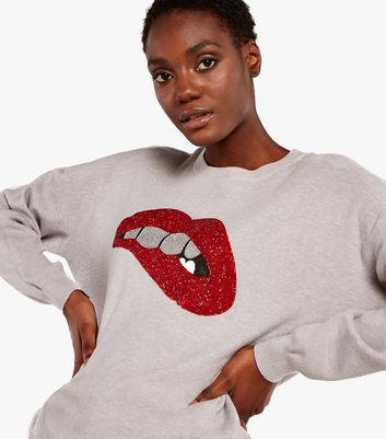 Grey and red clearance jumper