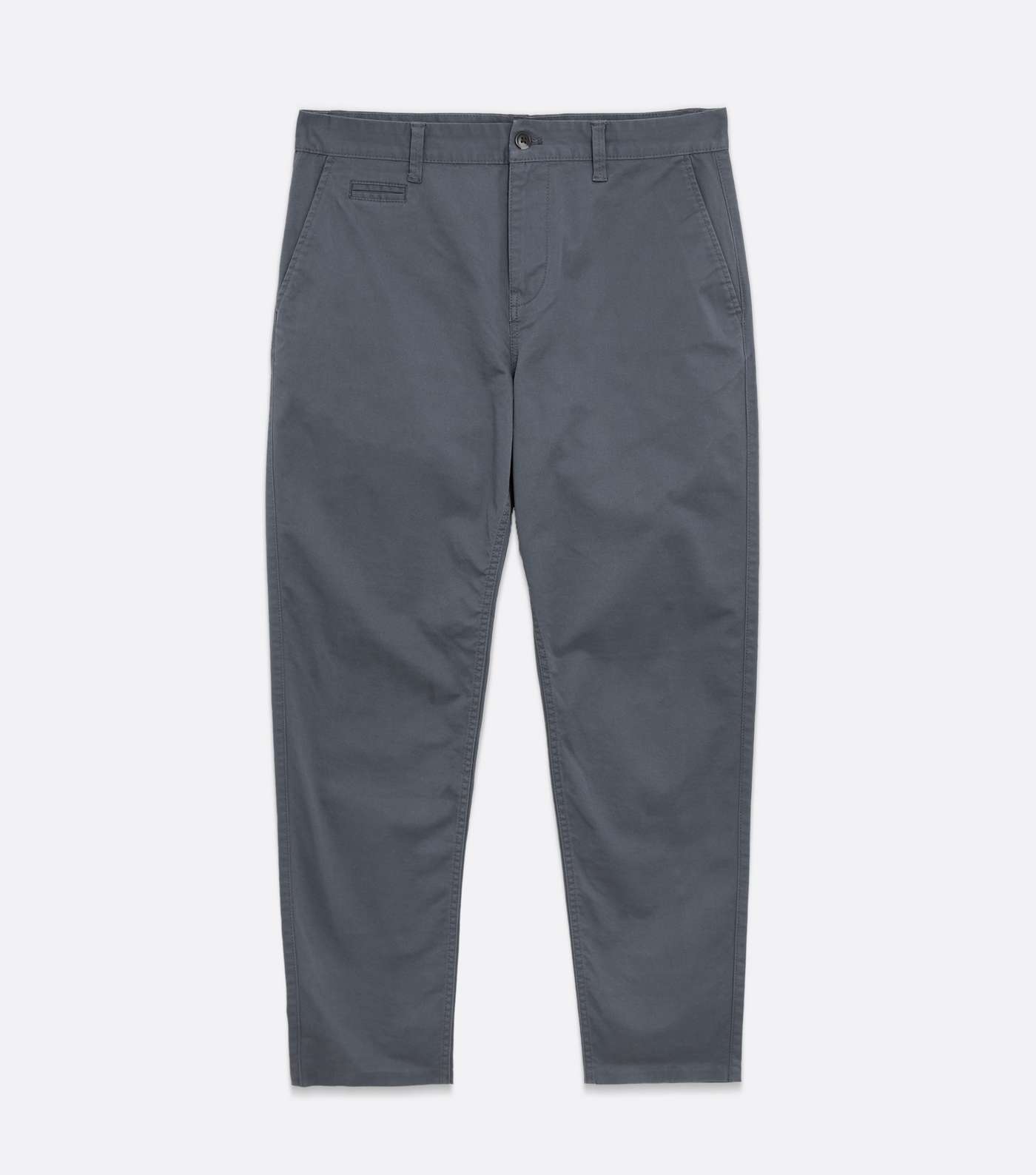Blue Tapered Chinos Image 5