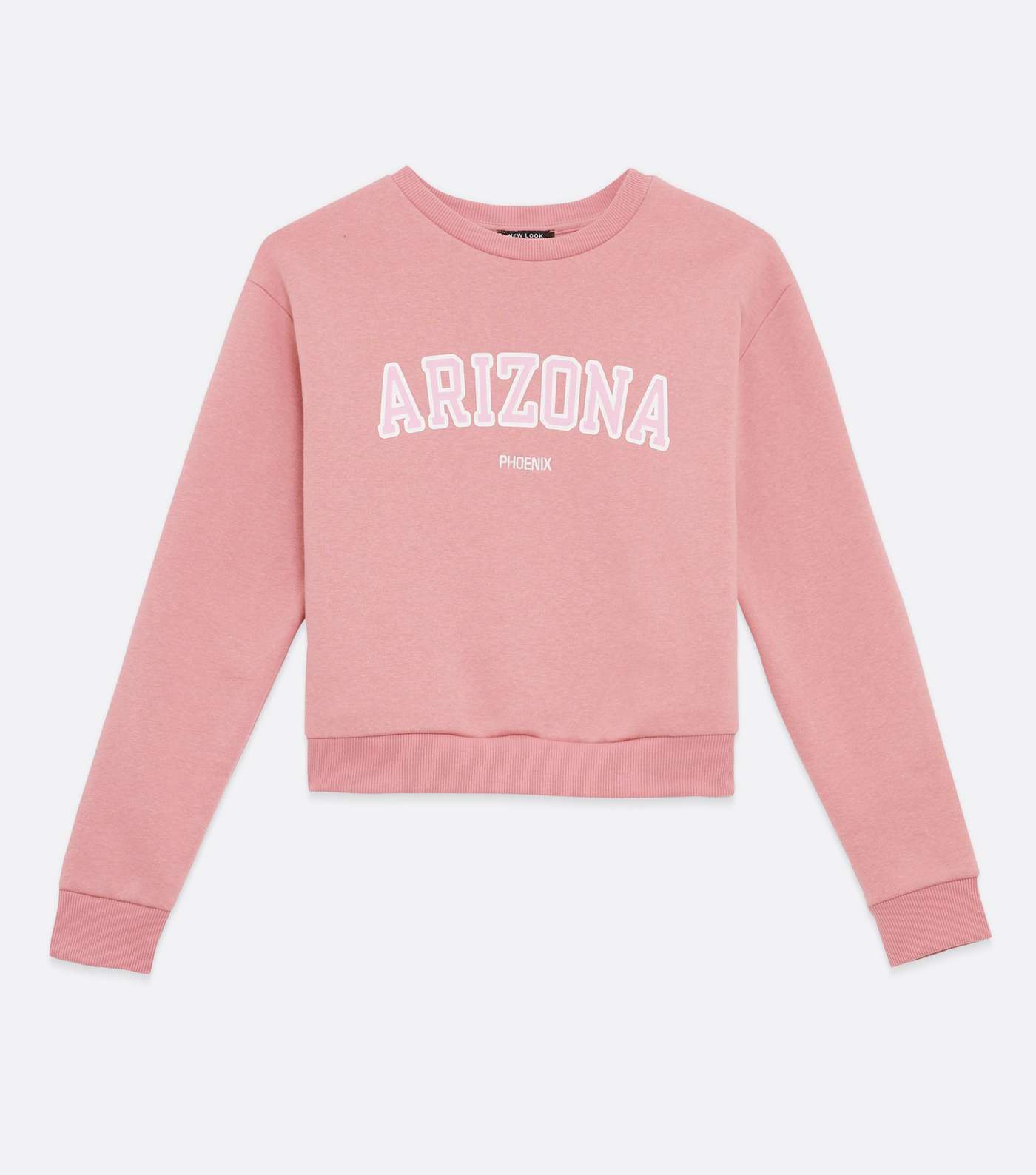 Girls Bright Pink Arizona Logo Sweatshirt Image 5