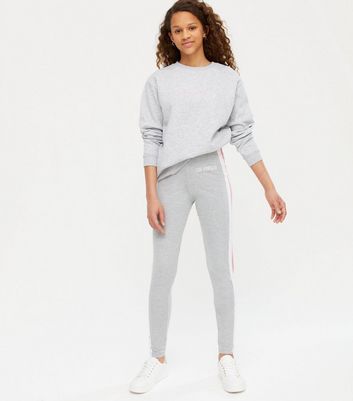 Girls clearance grey leggings