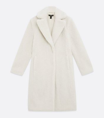 New look clearance cream teddy coat