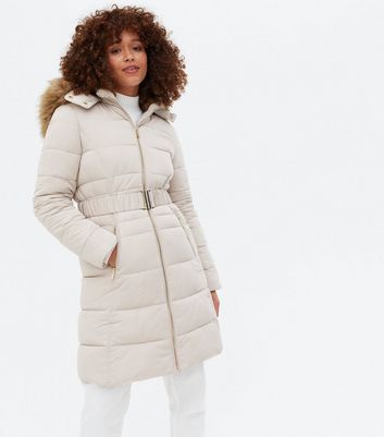 belted puffer coat