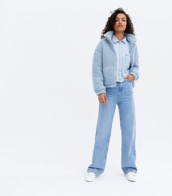 blue teddy bear jacket