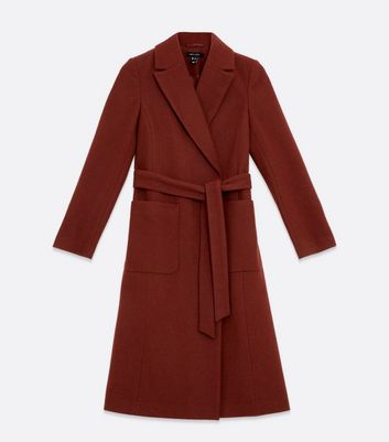 Tan Belted Long Coat | New Look